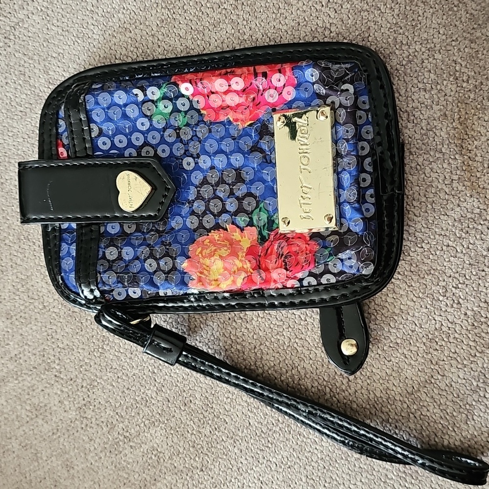 Betsy Johnson wristlet with built in wallet
